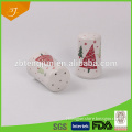 Ceramic Fine Bone China Toothpick Holder With Decal For Christmas Deco
